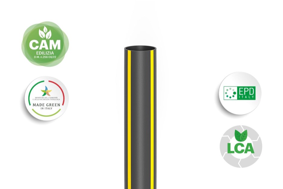 Tubazioni in polietilene per gas in barra