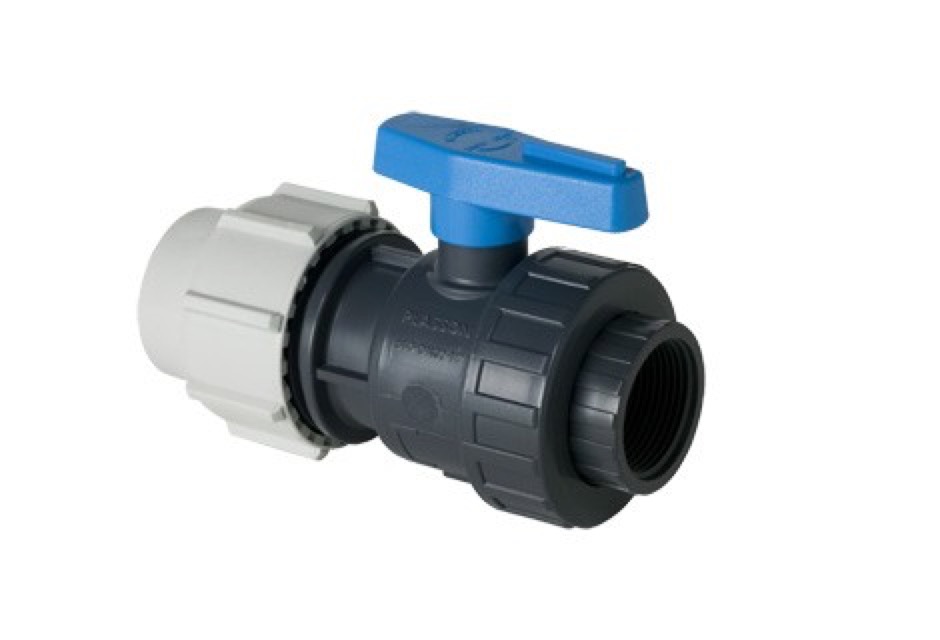 Valvola a sf. monogh. pvc plasson