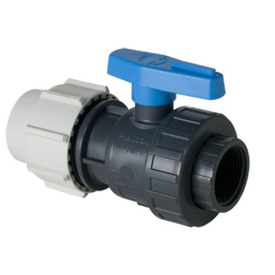 Valvola monoghiera con raccordo polietilene