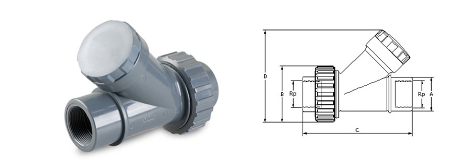 Valvola di non ritorno palla y f/f
