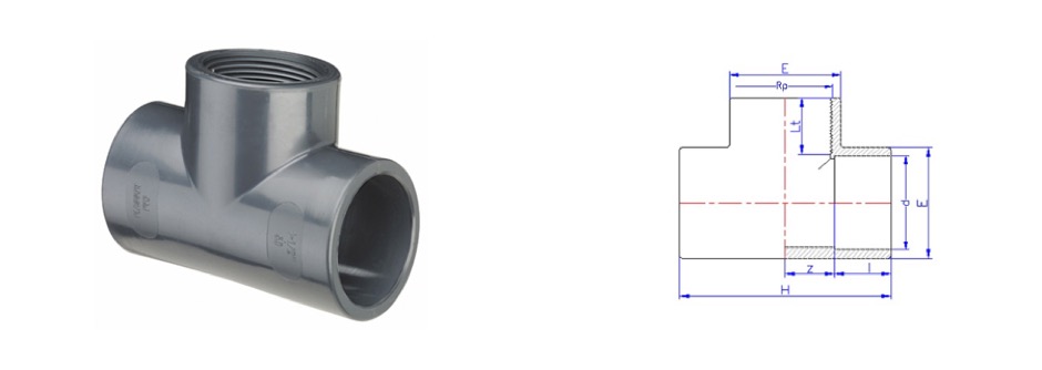 Tees pvc di passaggio