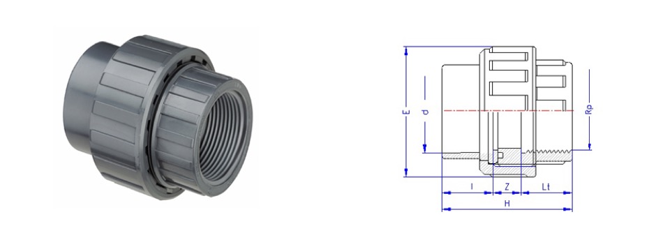 Bocchettone pvc passaggio