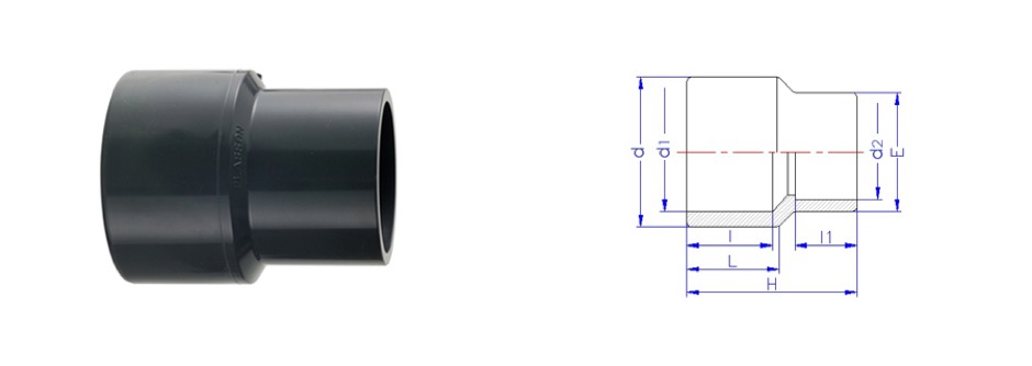 Manicotto ridotto pvc