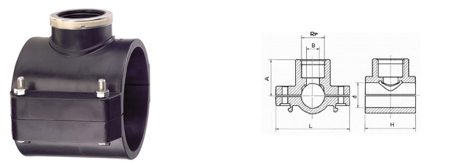 Prese a staffa in polipropilene con rinforzo