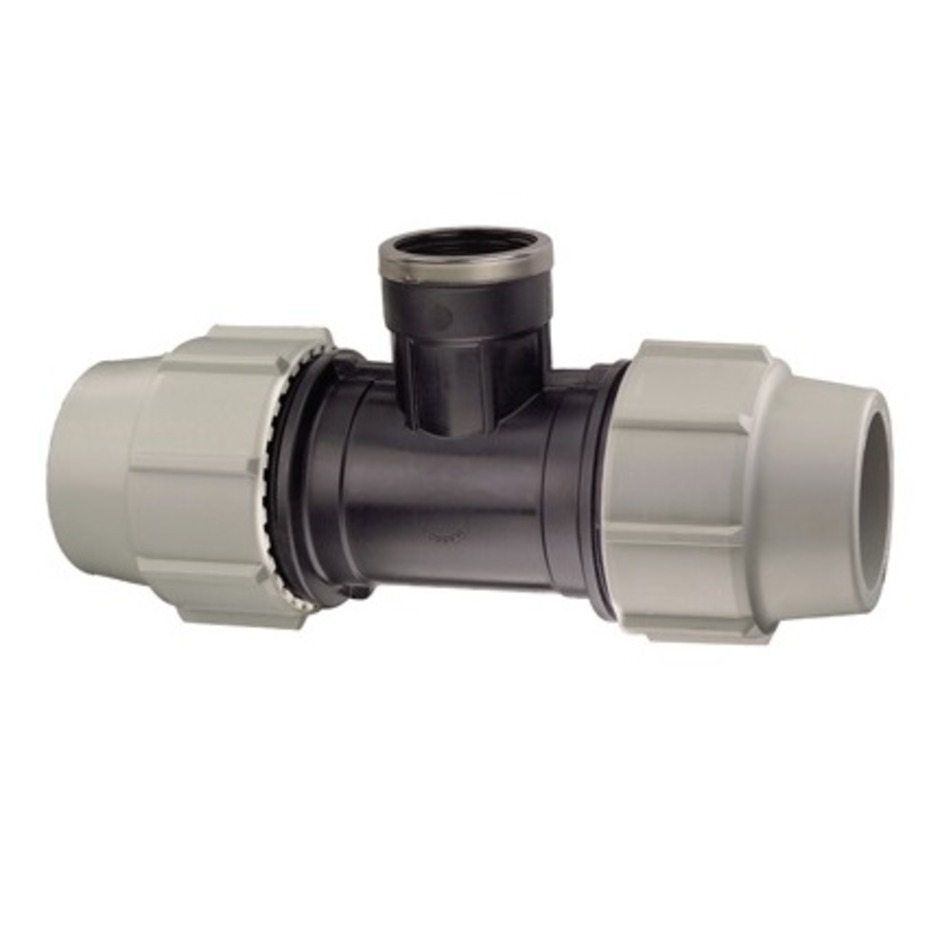 Tees polietilene compressione filettato m