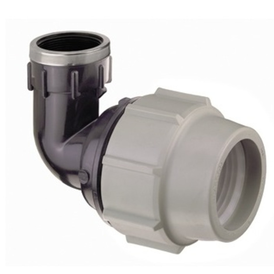 Gomito polietilene compressione filettato f