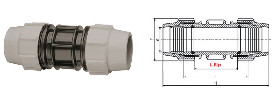 Manicotto di riparazione polietilene