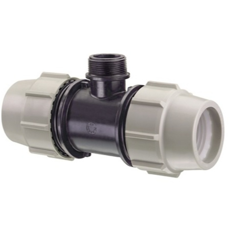 Tees polietilene compressione filettato m