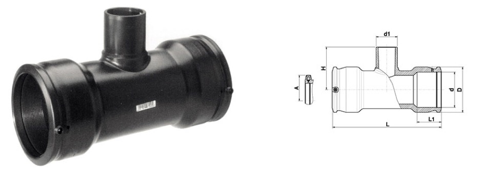 Tees ridotto elettrofusione plasson