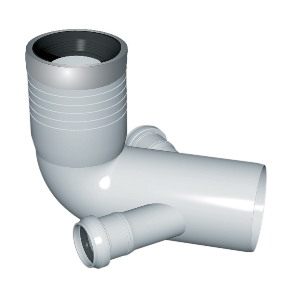 Curva wc innesto con derivazione