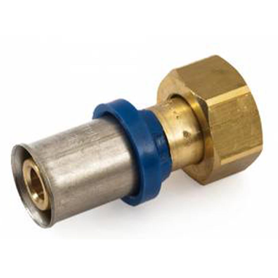 Raccordo multistrato pressare sede piana con girello