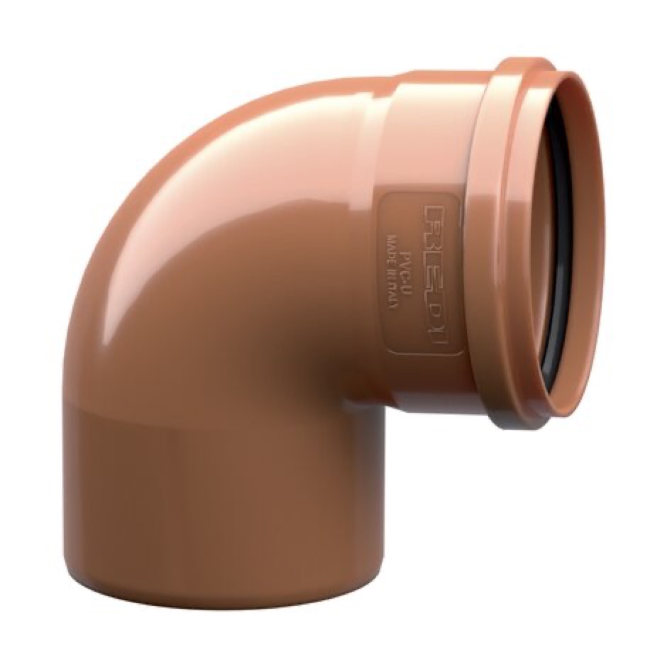 Gomito pvc fognatura