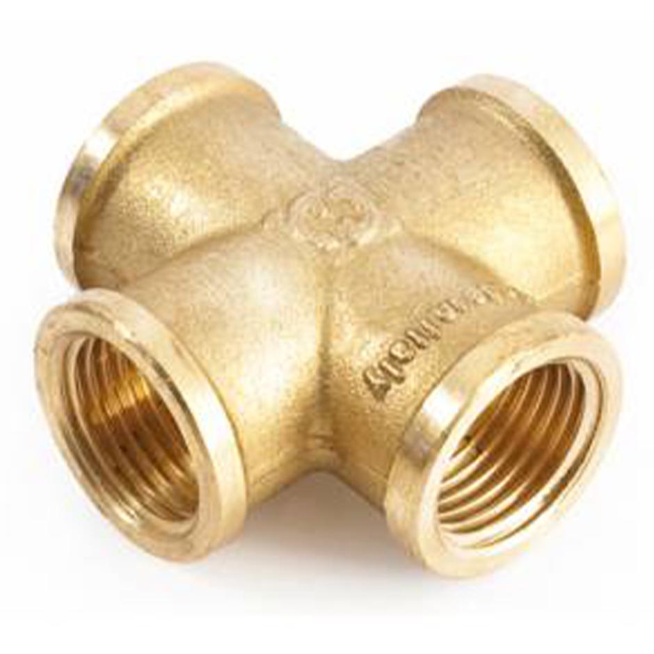 Croce filettato ottone