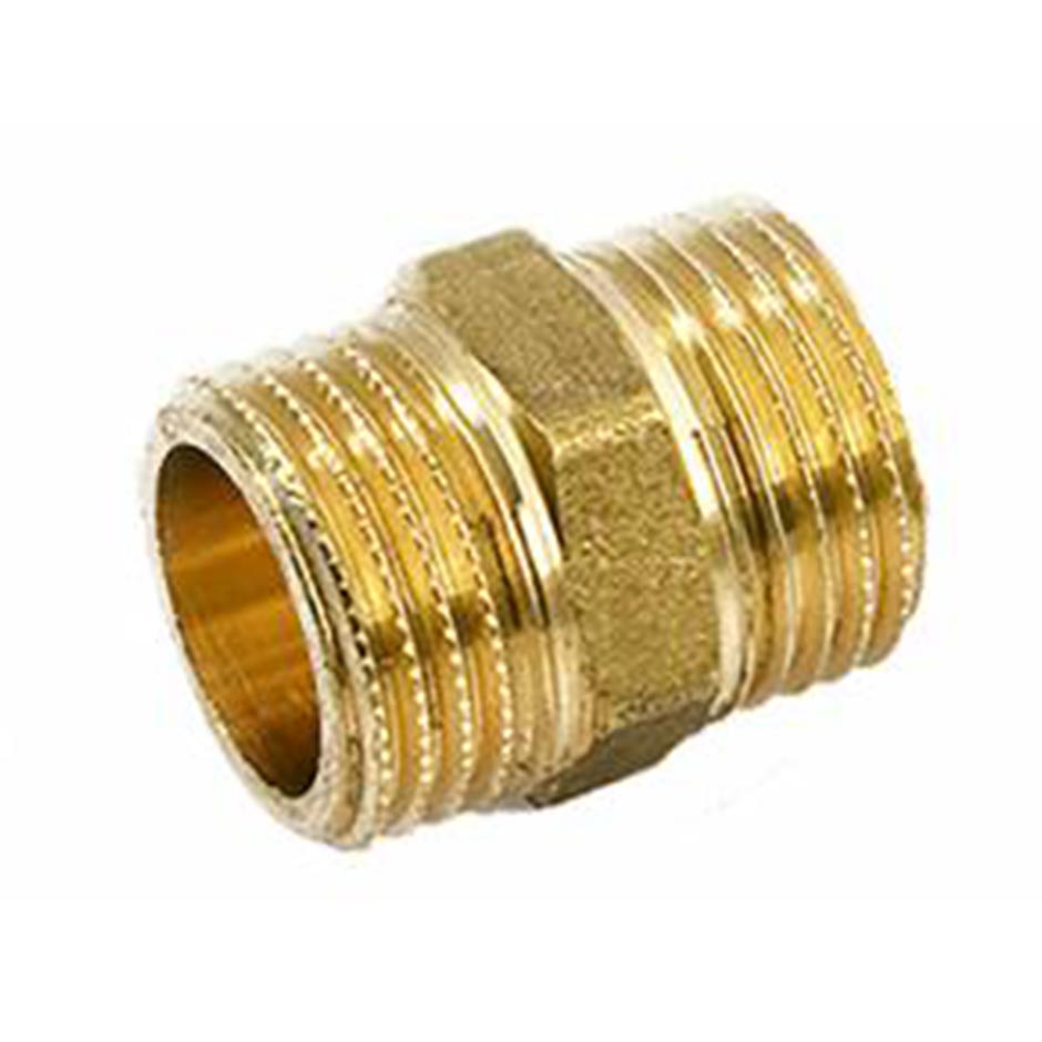 Nipplo filettato ottone