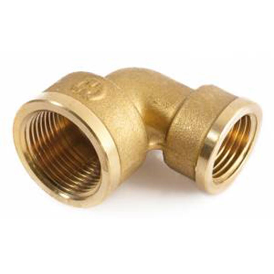 Gomito filettato ff ottone