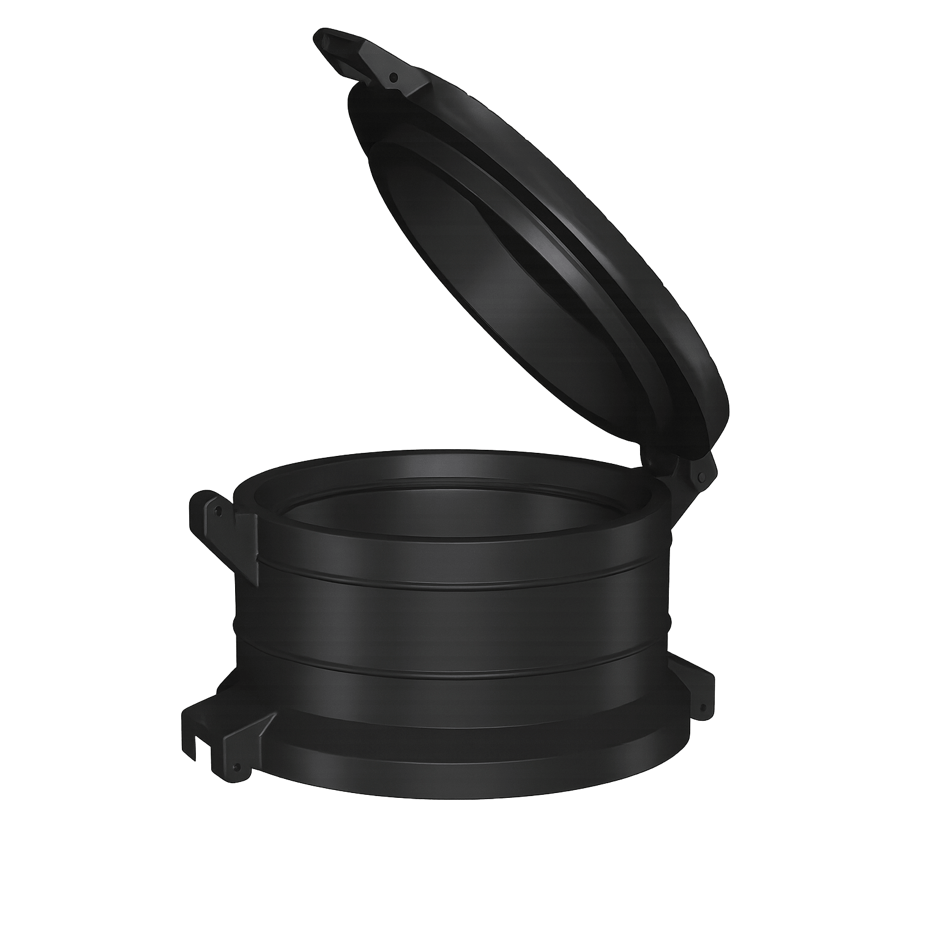 Coperchio a ribalta in polietilene