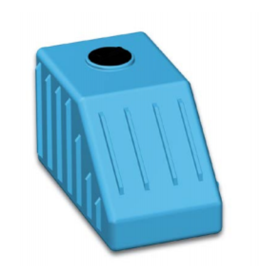 Serbatoio sottoscala azzurro