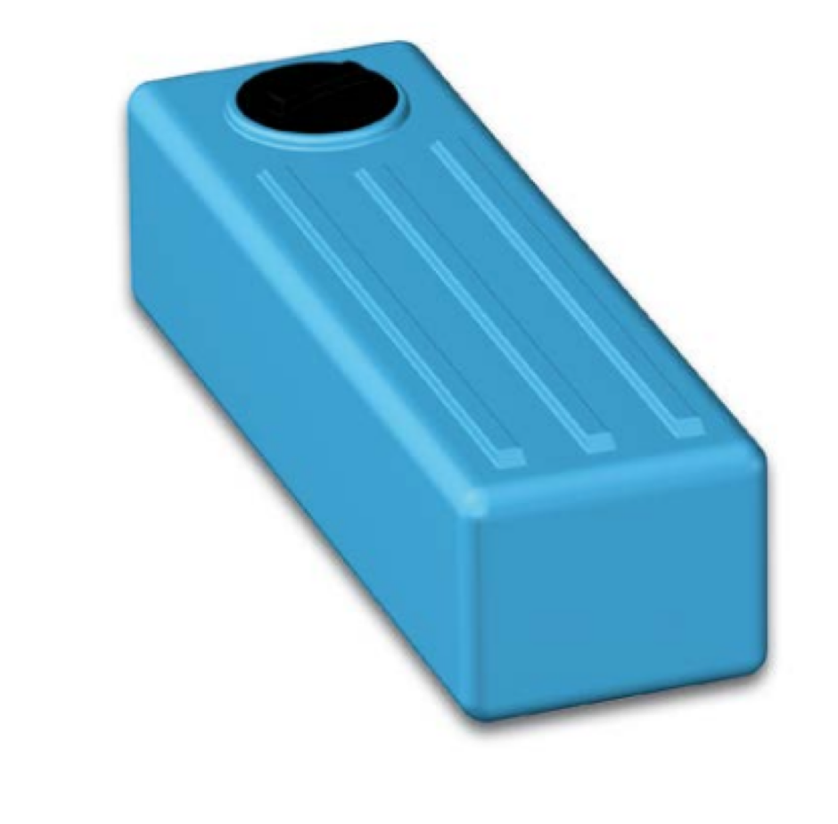 Serbatoio sottotetto azzurro