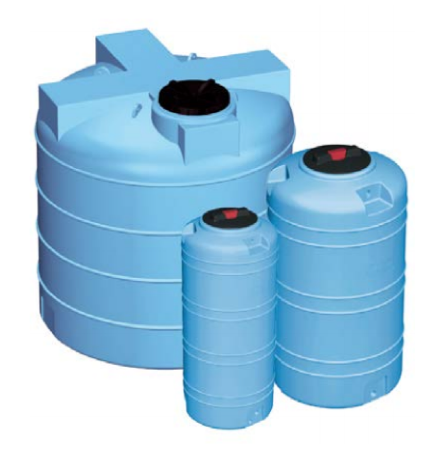 Serbatoio verticale  azzurro