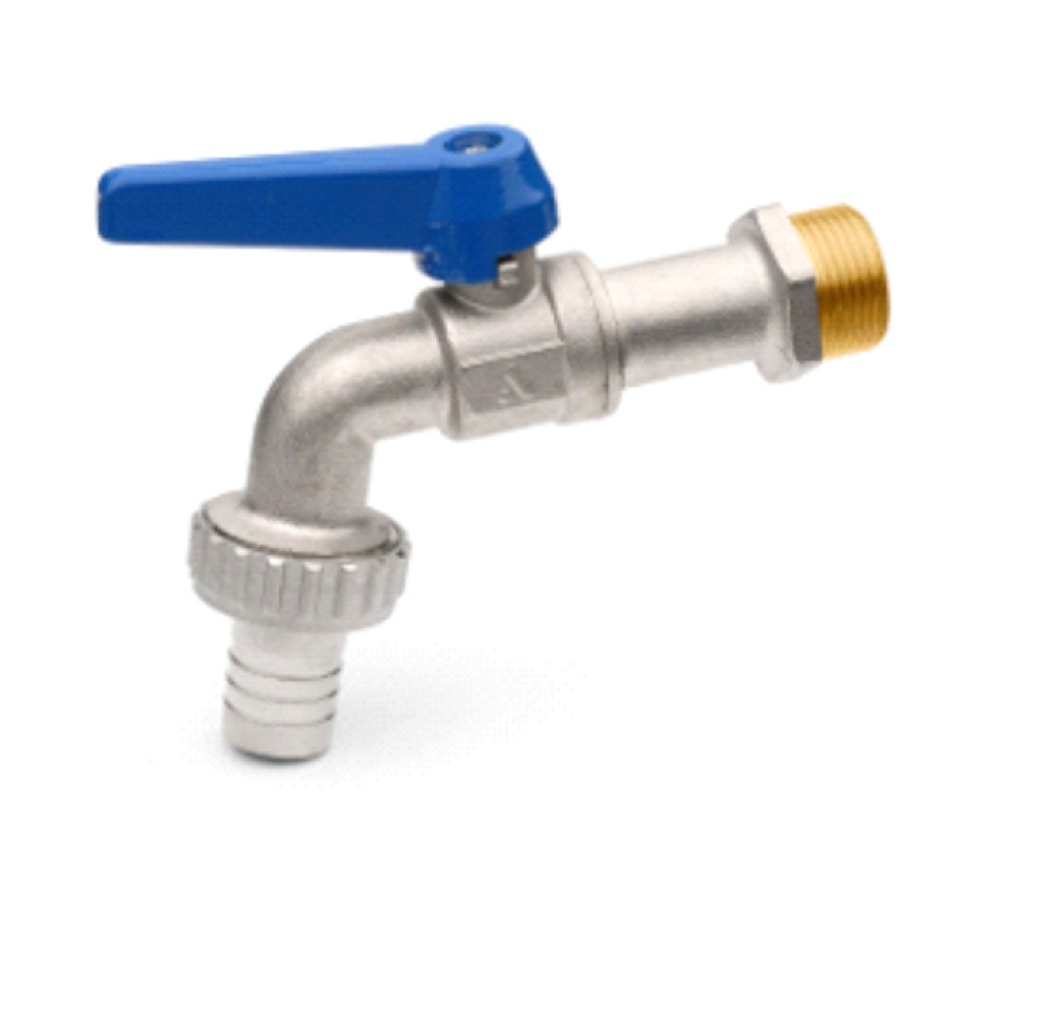 Rubinetto a sfera con portagomma