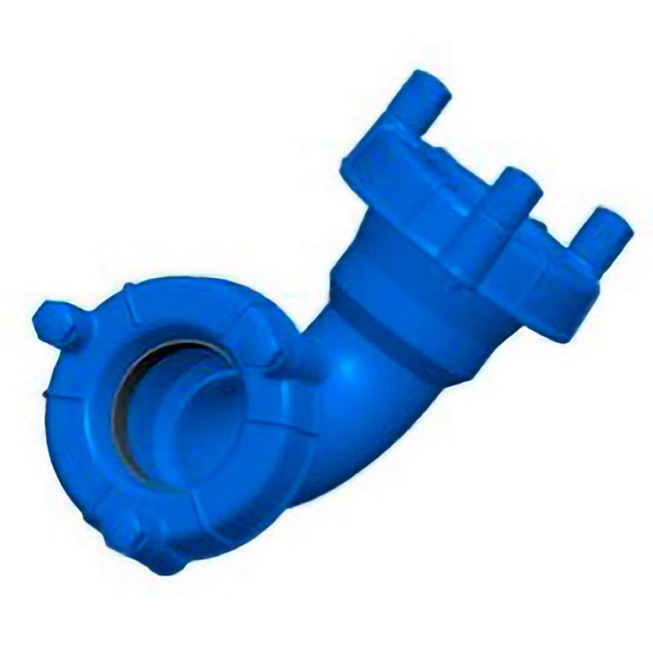 Curva ghisa sferoidale 90° 2 bicchieri